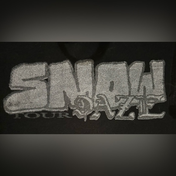 2XL Black Hoodie from Snow Daze Tour - Picture 3 of 4